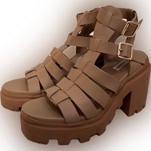 Steve Madden - Cosmic Tan - Platform Sandals - SIZE 8.5